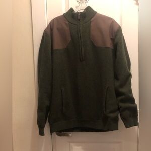Men's Green and Brown Sweater SOLD
